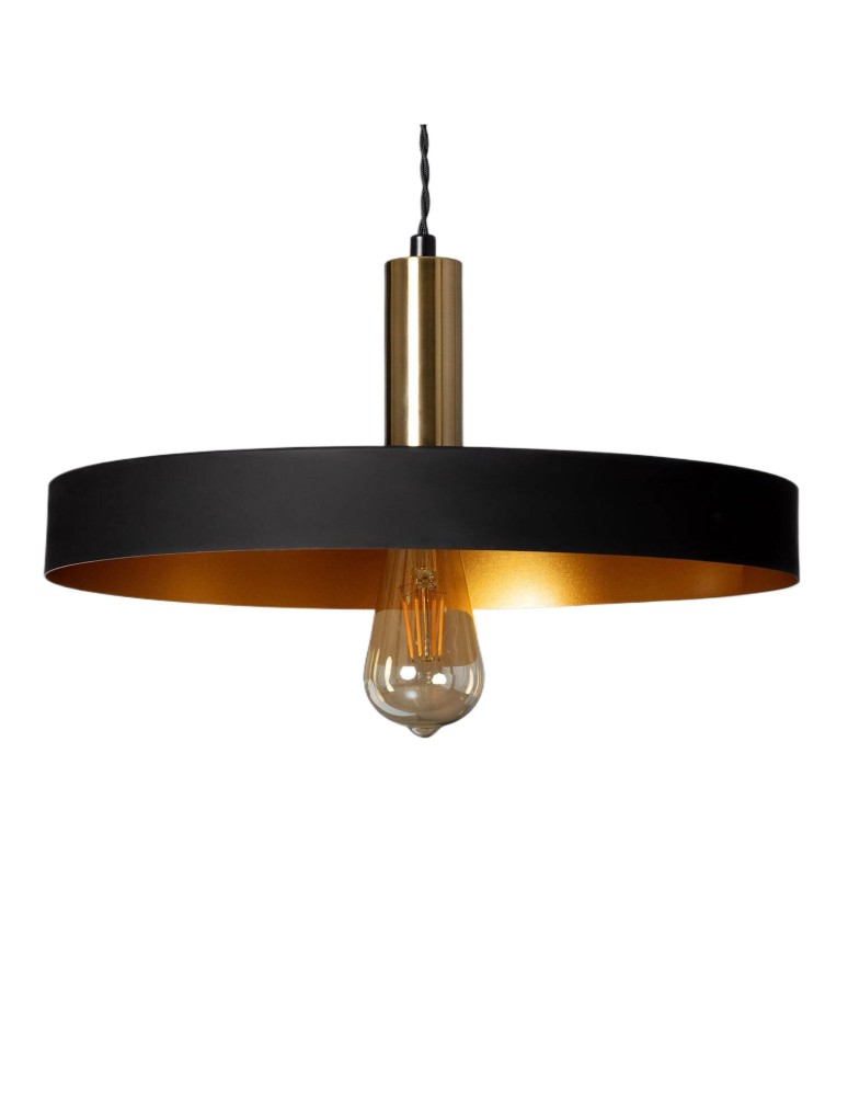 Pendant lamps - Abruzzo Metal Pendant Lamp Ø40cm Black E27 Dario ABR-LWO-DARIO-C - product kolory-swiatla.pl 1