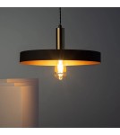 Abruzzo Lampa Wisząca z metalu Ø40cm Czarna E27 Dario ABR-LWO-DARIO-C