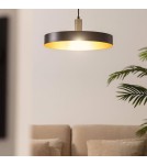 Abruzzo Lampa Wisząca z metalu Ø40cm Czarna E27 Dario ABR-LWO-DARIO-C