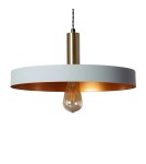 Abruzzo Lampa Wisząca z metalu Ø40cm E27 Szara Dario ABR-LWO-DARIO-S