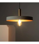Abruzzo Lampa Wisząca z metalu Ø40cm E27 Szara Dario ABR-LWO-DARIO-S