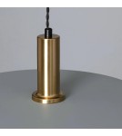 Abruzzo Lampa Wisząca z metalu Ø40cm E27 Szara Dario ABR-LWO-DARIO-S