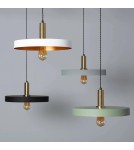 Abruzzo Lampa Wisząca z metalu Ø40cm E27 Szara Dario ABR-LWO-DARIO-S