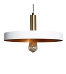 Abruzzo Lampa Wisząca z metalu Ø40cm E27 Biała Dario ABR-LWO-DARIO-B