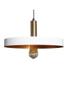 Abruzzo Lampa Wisząca z metalu Ø40cm E27 Biała Dario ABR-LWO-DARIO-B