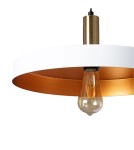 Abruzzo Lampa Wisząca z metalu Ø40cm E27 Biała Dario ABR-LWO-DARIO-B