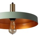 Abruzzo Lampa Wisząca z metalu Ø40cm E27 Zielona Dario ABR-LWO-DARIO-Z