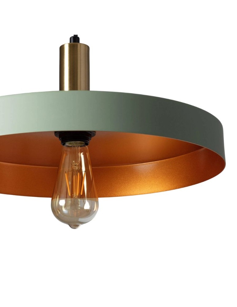 Pendant lamps - Abruzzo Metal Pendant Lamp Ø40cm E27 Green Dario ABR-LWO-DARIO-Z - product kolory-swiatla.pl 2