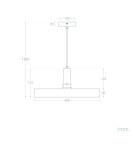 Abruzzo Lampa Wisząca z metalu Ø40cm E27 Zielona Dario ABR-LWO-DARIO-Z