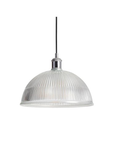 Abruzzo Lampa Wisząca szklana transparentna E27 Ø30cm Pigali ABR-LWS-PIT