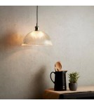 Abruzzo Lampa Wisząca szklana transparentna E27 Ø30cm Pigali ABR-LWS-PIT