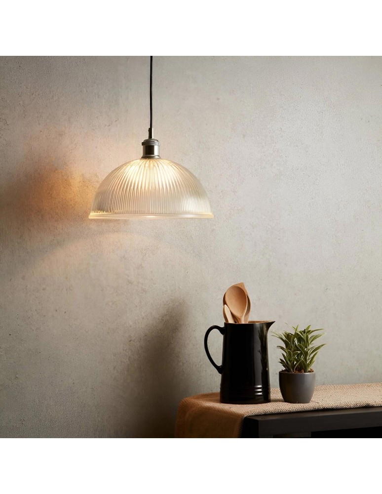 Pendant lamps - Abruzzo Transparent Glass Pendant Lamp E27 Ø30cm Pigali ABR-LWS-PIT - product kolory-swiatla.pl 2