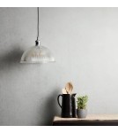 Abruzzo Lampa Wisząca szklana transparentna E27 Ø30cm Pigali ABR-LWS-PIT