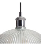 Abruzzo Lampa Wisząca szklana transparentna E27 Ø30cm Pigali ABR-LWS-PIT