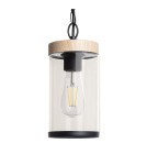 Outdoor pendant lamps - Abruzzo Outdoor Pendant Lamp Imitation Wood E27 IP44 Finto ABR-LWZIP44-D - product 1