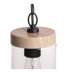 Abruzzo Lampa Wisząca Zewnętrzna Imitacja drewna E27 IP44 Finto ABR-LWZIP44-D