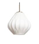 Pendant lamps - Abruzzo Milky Glass Pendant Lamp Ø30cm E27 Dizzaro ABR-LWSM-DIZZ - product 1