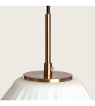 Abruzzo Lampa Wisząca ze szkła mlecznego Ø30cm E27 Dizzaro ABR-LWSM-DIZZ