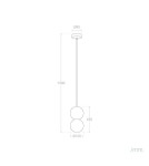 Pendant lamps - Abruzzo Cement Pendant Lamp Ø30cm G9 Dizzaro Duo ABR-LWSM-DIZZ3 - product 5