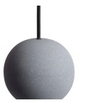 Abruzzo Lampa Wisząca z cementu szara Ø30cm G9 Dizzaro Duo ABR-LWSM-DIZZ4