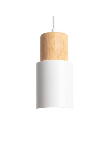 Abruzzo Lampa wisząca nowoczesna skandynawska E27 biała Vita ABR-ZE27-VITA-B