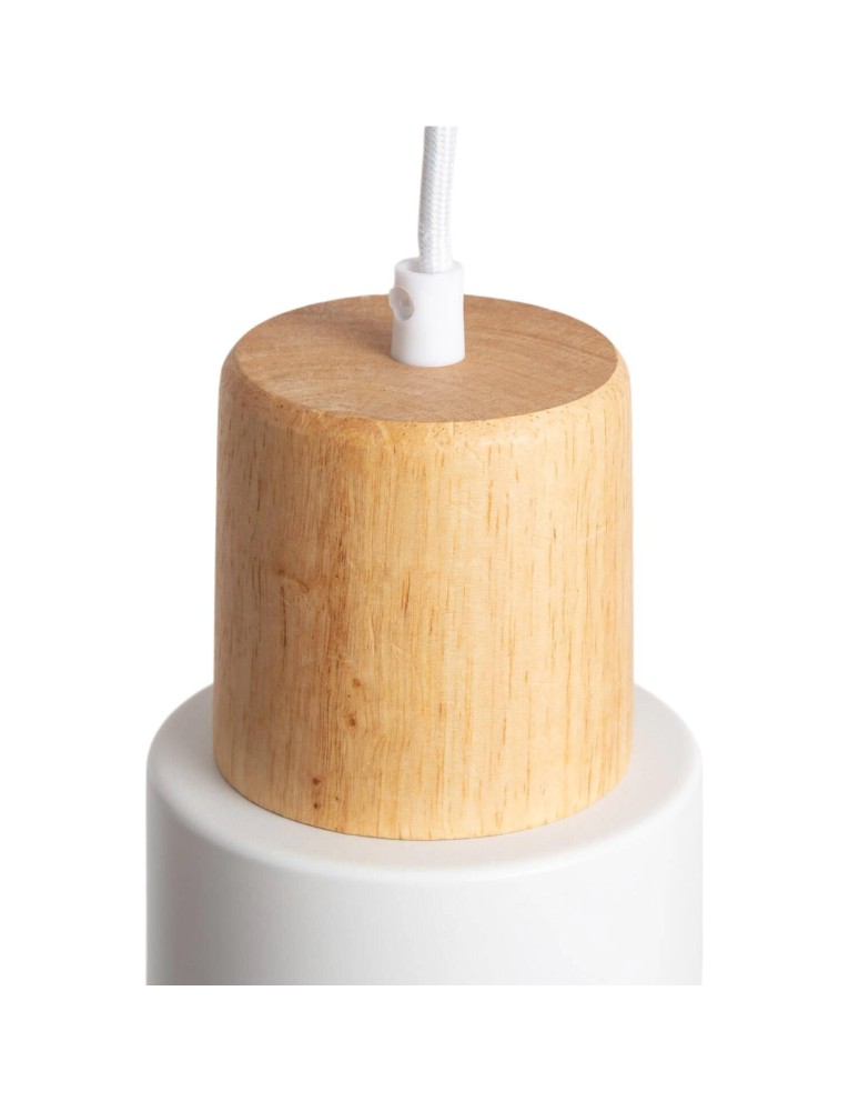 Pendant lamps - Abruzzo Modern Scandinavian pendant lamp E27 white Vita ABR-ZE27-VITA-B - product kolory-swiatla.pl 3