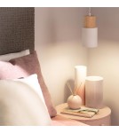 Abruzzo Lampa wisząca nowoczesna skandynawska E27 biała Vita ABR-ZE27-VITA-B