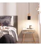 Abruzzo Lampa wisząca nowoczesna skandynawska E27 czarna Vita ABR-ZE27-VITA-C