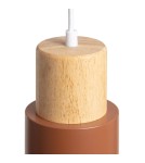 Pendant lamps - Abruzzo Modern Scandinavian pendant lamp E27 brown Vita ABR-ZE27-VITA-BR - product 2