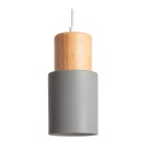 Pendant lamps - Abruzzo Modern Scandinavian pendant lamp E27 grey Vita ABR-ZE27-VITA-S - product 1