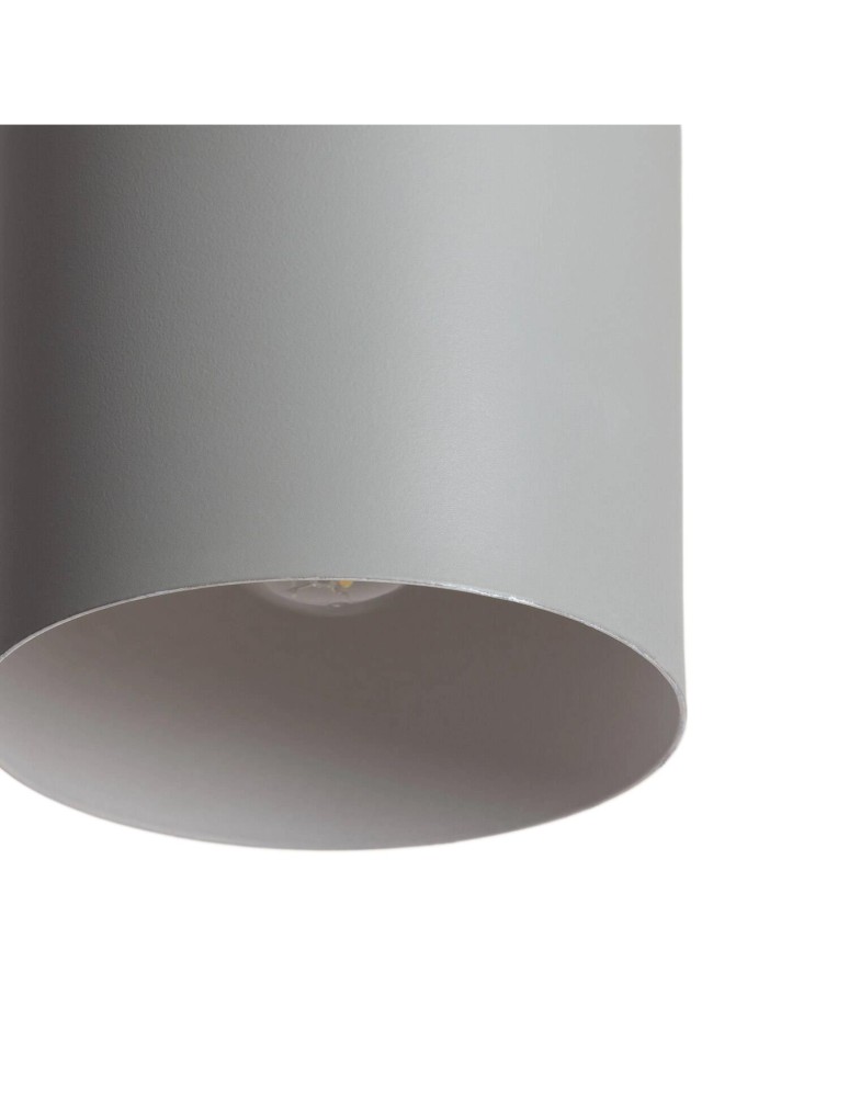 Abruzzo Lampa wisząca nowoczesna skandynawska E27 szara Vita ABR-ZE27-VITA-S
