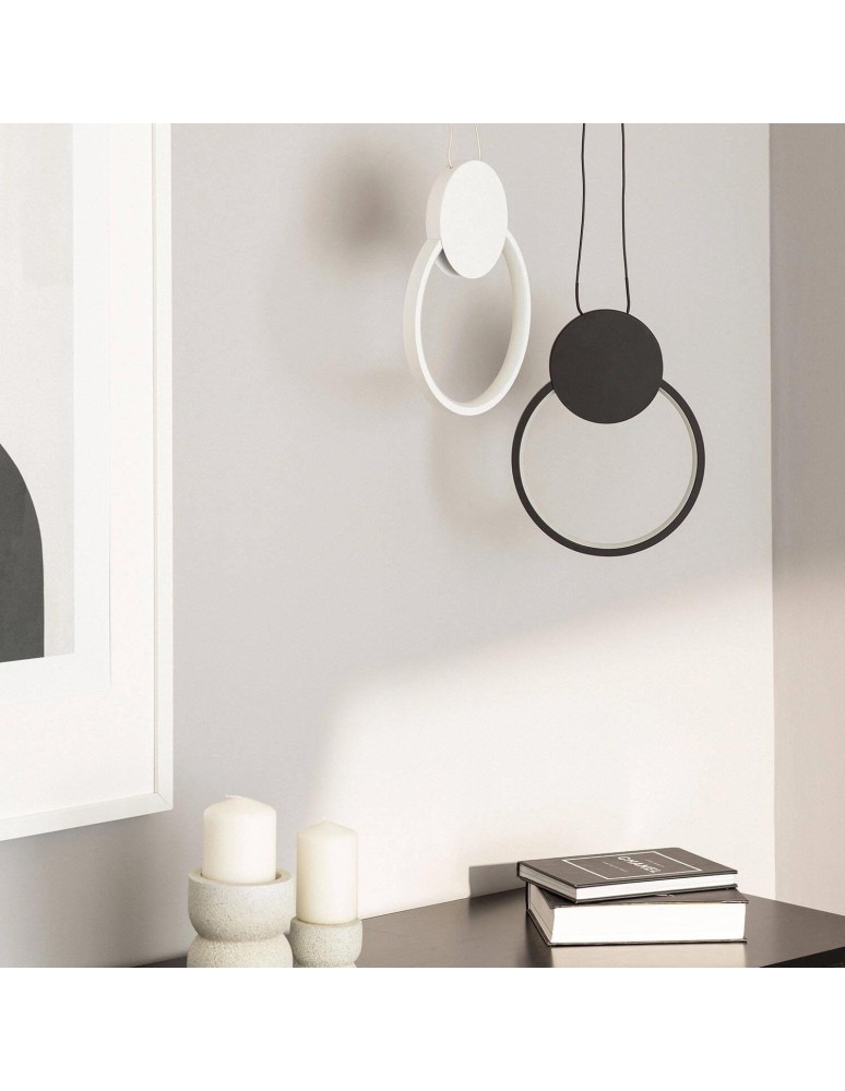 Pendant lamps - Abruzzo Nordic modern pendant lamp white 10W 3000K Totti ABR-LWTIT-B - product kolory-swiatla.pl 3
