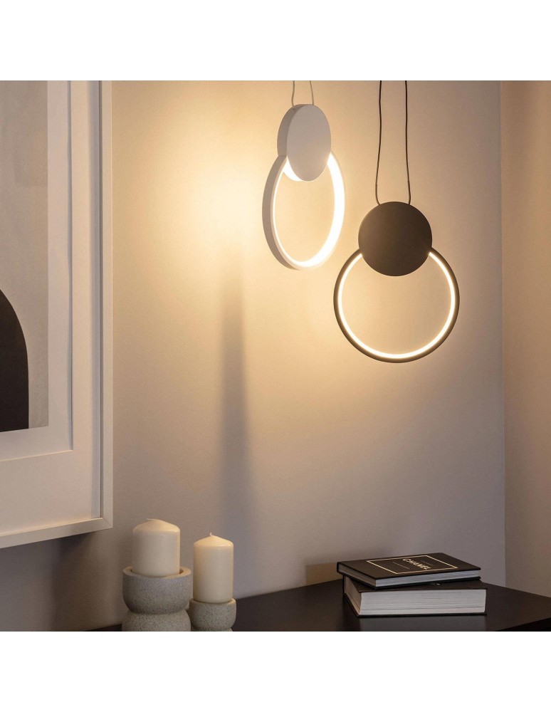 Pendant lamps - Abruzzo Nordic modern pendant lamp white 10W 3000K Totti ABR-LWTIT-B - product kolory-swiatla.pl 4
