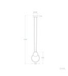 Pendant lamps - Abruzzo Nordic modern pendant lamp white 10W 3000K Totti ABR-LWTIT-B - product 6