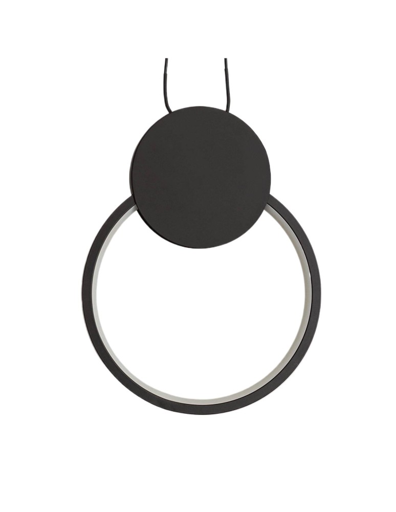 Abruzzo Lampa wisząca nowoczesna nordycka Czarna 10W 3000K Totti ABR-LWTIT-C