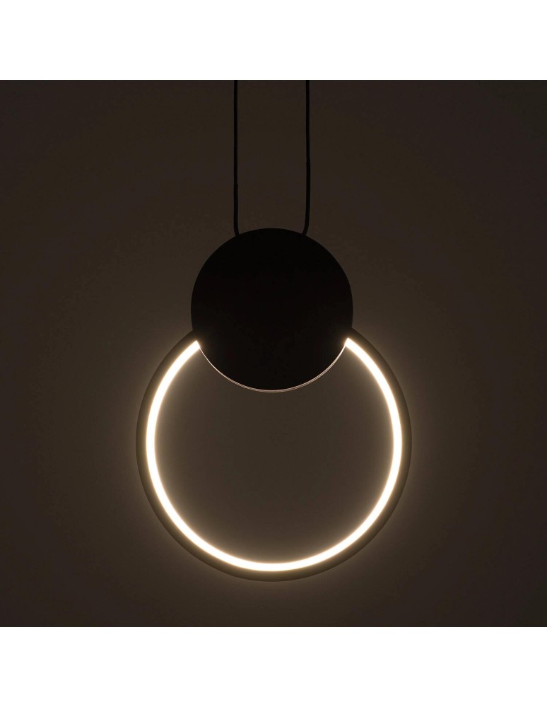 Abruzzo Lampa wisząca nowoczesna nordycka Czarna 10W 3000K Totti ABR-LWTIT-C