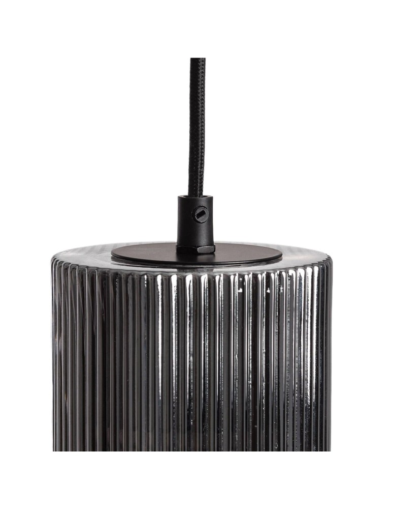 Abruzzo Lampa Wisząca nordycka szara ze szkła E27 Bella ABR-LWS-BELL-C