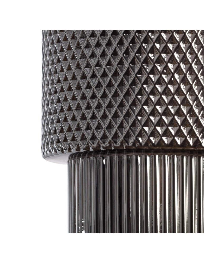 Pendant lamps - Abruzzo Nordic Grey Glass Pendant Lamp E27 Bella ABR-LWS-BELL-C - product kolory-swiatla.pl 4