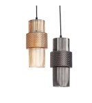 Pendant lamps - Abruzzo Nordic Grey Glass Pendant Lamp E27 Bella ABR-LWS-BELL-C - product 5