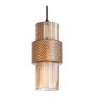 Pendant lamps - Abruzzo Nordic Amber Glass Pendant Lamp E27 Bella ABR-LWS-BELL-A - product 1
