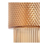 Abruzzo Lampa Wisząca nordycka bursztynowa ze szkła E27 Bella ABR-LWS-BELL-A