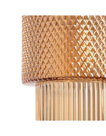 Abruzzo Nordic Amber Glass Pendant Lamp E27 Bella ABR-LWS-BELL-A - product 2