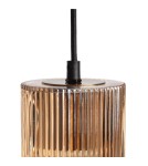 Abruzzo Lampa Wisząca nordycka bursztynowa ze szkła E27 Bella ABR-LWS-BELL-A