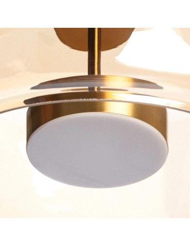 Abruzzo Lampa wisząca szklana Ø33 cm 7W bursztynowa Chino ABR-LWS-A-CHI - produkt 2