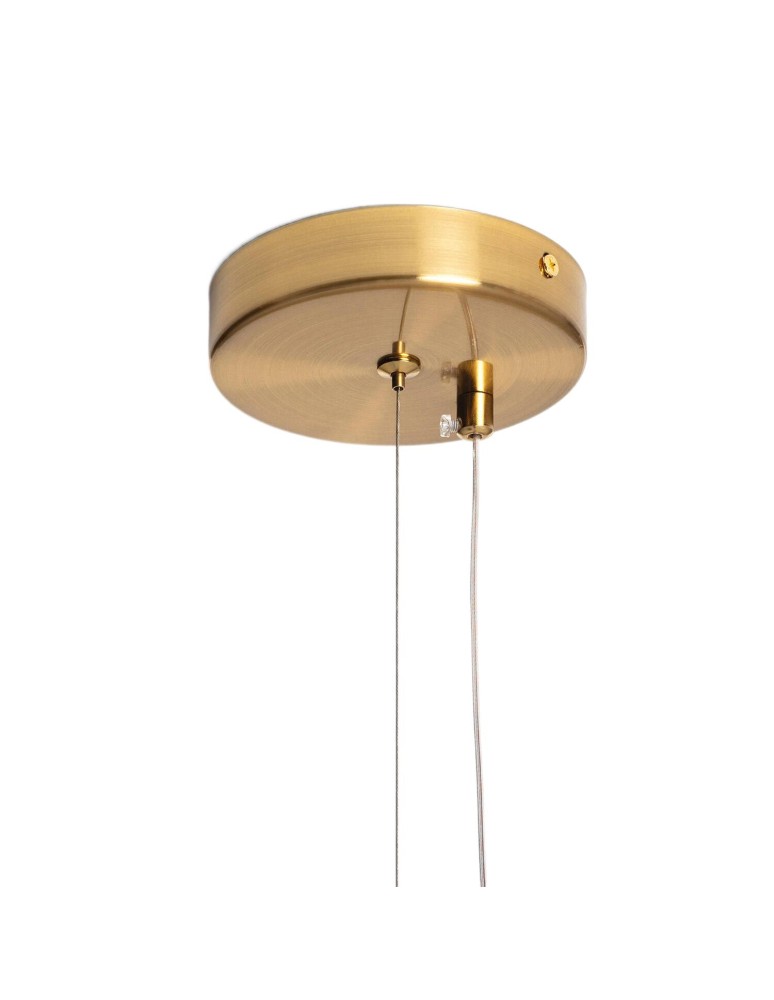 Abruzzo Lampa wisząca szklana Ø33 cm 7W bursztynowa Chino ABR-LWS-A-CHI