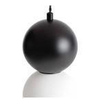 Pendant lamps - Abruzzo Milky Glass Pendant Lamp Black Ø30cm G9 Dizzaro Duo ABR-LWMC-DIZZ4 - product 2