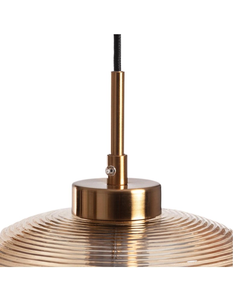Pendant lamps - Abruzzo E27 amber glass pendant lamp Bonzo ABR-LWS-A-BON - product kolory-swiatla.pl 4