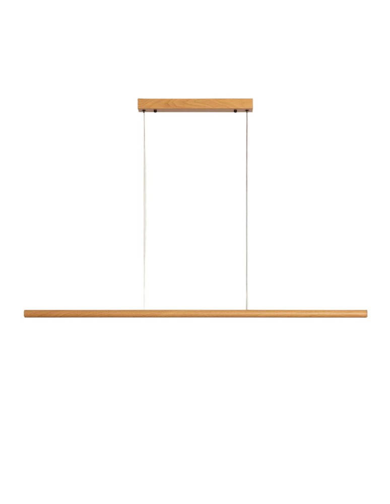Pendant lamps - Abruzzo Wood color linear pendant lamp 60cm 30W CCT Arche ABR-LWL-CCT-ARC-D - product kolory-swiatla.pl 1