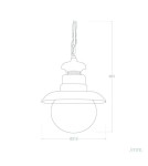 Outdoor pendant lamps - Abruzzo Outdoor pendant lamp classic black IP44 Castelo ABR-LWZ-IP44-CAST - product 5