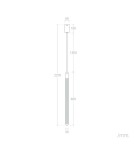 Abruzzo Lampa wisząca sopel szklana złota 2.5W 3000K Jacob ABR-LWSJ-3W-3000K